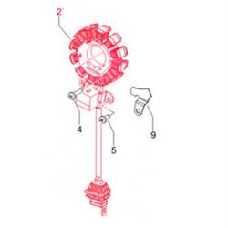 Zündgrundplatte PIAGGIO, 830294 für GILERA/PIAGGIO Runner/Stalker/Storm/Free/Liberty/NRG/Extreme/MC2/Quartz/Sfera/TPH/ZIP/ET2 für GILERA/PIAGGIO 50ccm 2T AC/LC