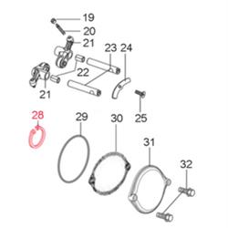 Sicherungsring Lager Nockenwelle 35x1,75 mm, LML für LML Star 125-150 4T/Star Deluxe 125-150 4S/Speedy