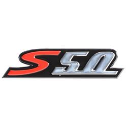 Schriftzug S 50 Seitenhaube rechts 656229 - 654722 für Vespa S 50ccm