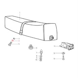 Unterlegscheibe Sitzbankhalteriemen M6x17,8 mm (d) 2,0mm, LML für LML Star 125-150 4T/Star Deluxe 125-150 4S/Speedy