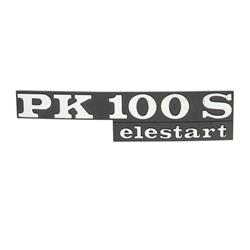 Schriftzug "PK100S elestart" Seitenhaube links 198201 für Vespa PK100 S/Elestart V9X1T