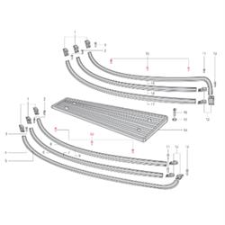 Niete Trittleisten 3x7 mm, Senkkopf, innen, LML für LML Star 125-200 4T/Star Deluxe 125-150 4S/Speedy