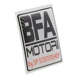 Emblem SIP BFA BFA MOTORI 4-Eck Kaskade für Vespa PX125-200 MY/2011 für Vespa LX/LXV/S/Primavera/Sprint/GTS/GTS Super/GTV/GT 60/GT/GT L/946 50-300ccm