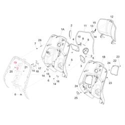 Gepäckfachriegel PIAGGIO, 675489 für Vespa Primavera/Sprint 50-150ccm