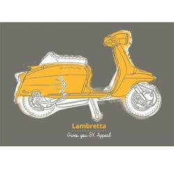 Postkarte SIP mit Motiv LAMBRETTA gives you SX appeal
