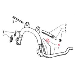Gummipuffer PIAGGIO, Hauptständer, 563984 für Vespa ET4/LX/LXV/S 50-150ccm