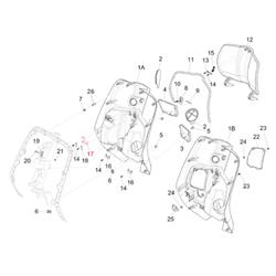 Haken PIAGGIO, Gepäckfach, 675478 für Vespa Primavera/Sprint 50-150ccm
