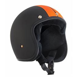 Helm BANDIT Race Jet, schwarz matt/orange, Gr. M, 57cm Jethelm