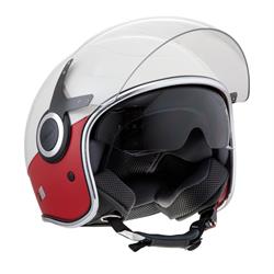 Helm PIAGGIO Vespa VJ, weiß/rot, Gr. XS, 53-54cm Jethelm