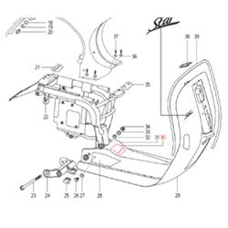 Aufkleber LML für LML Star 125-200 4T/Star Deluxe 125-150 4S/Speedy