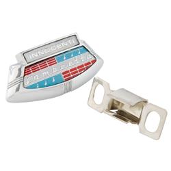 Emblem "INNOCENTI Lambretta" Kaskade 19250071 - 19950069 für Lambretta 125 LI 3°/LIS (-'67)/150 LI 3°/LIS (-'67)/SX (-'67)/175 TV 3°/200 TV/SX (-'67)