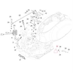 Halterung PIAGGIO, Blinker vorne, 1D000504 für Vespa GTS/GTS Super 125-300ccm