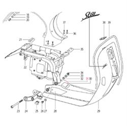 Aufkleber LML für LML Star 125-200 4T/Star Deluxe 125-150 4S/Speedy
