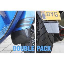 Spritzschutz SLUK Guard/Tail Sleek, Kotflügel vorne & hinten Kunststoff schwarz glänzend für Vespa GTS/GTS Super/GTV/GT 60/GT/GT L 125-300ccm (-'18)