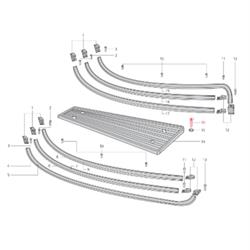 Schraube Mittelteil Durchstieg 4,2X15 mm, Kreuzschlitz, LML für LML Star 125-200 4T/Star Deluxe 125-150 4S/Speedy
