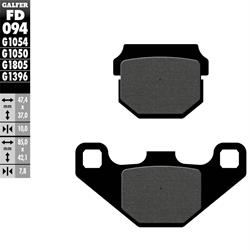 Bremsbeläge GALFER Sport S16 647171