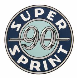Emblem mit Motiv "SUPER SPRINT 90" für Vespa 90 SS,V9SS1T 4544 ->