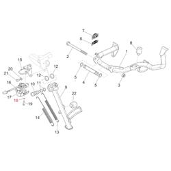 Unterlegscheibe Seitenständer, PIAGGIO für Vespa GTS/GTS Super 125/300ccm ('16-)