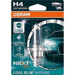 Birne OSRAM Cool Blue INTENSE 12V/60/55W, Sockel: P43T/H4 Scheinwerfer