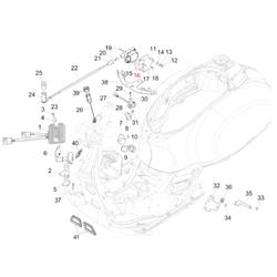 Halterung PIAGGIO, Zündspule, 1D001721 für Vespa GTS/GTS Super/GTV 300ccm ('16-)