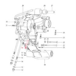 Stehbolzen LML, Zylinder, SF514-0089 für LML Star 125-150 4T/Star Deluxe 125-150 4S/Speedy