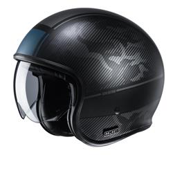 Helm HJC V30 Alpi MC5SF, schwarz/blau, Gr. XS, 53-54cm Jethelm