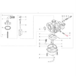 Einstellschraube Standgas, für Vergaser KEIHIN PB18/20/YSN S00113, LML für LML Star 125-150 4T/Star Deluxe 125-150 4S/Speedy