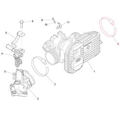 Schlauchschelle Drosselklappe/Luftfilter, PIAGGIO für Vespa S/GTS/GTS Super/GTV/GT 60/GT/GT L 125-300ccm