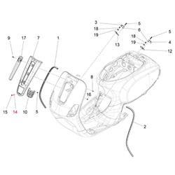 Dübel PIAGGIO Kaskade für Vespa S 50-150ccm