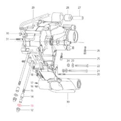 Dichtung LML Mutter Zylinderkopf, SF214-0067 für LML Star 200 4T