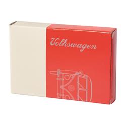 Visitenkarten-Etui VW Collection mit Motiv VW Bulli "Front" schwarz/rot