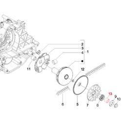 Distanzring Variomatik 26x20x3,0 mm, PIAGGIO für APRILIA/DERBI/GILERA/PIAGGIO 50ccm 2T/4T AC/LC