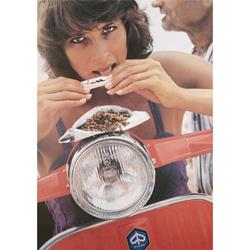 Poster mit Motiv "Vespa Rally Tabak"