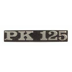 Schriftzug "PK 125" Seitenhaube links 195635 für Vespa PK 125 VMX1T