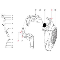 Schraube Lüfterradabdeckung M4,2x22 mm, LML für LML Star 125-200 4T/Star Deluxe 125-150 4S/Speedy