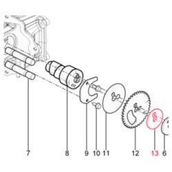 Unterlegscheibe Nockenwelle, PIAGGIO für Vespa LX/LXV/S/GTS/GTS Super/GTV/GT/GT L 125ccm