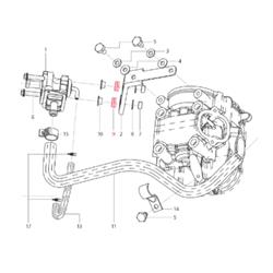 Gummipuffer LML, Halterung, SF514-0283 für LML Star 125-150 4T/Star Deluxe 125-150 4S/Speedy