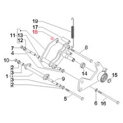 Mutter, Schwingarm, PIAGGIO für Vespa GTS/GTS Super/GTV/GT 60/GT/GT L 125-250ccm