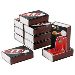 Streichholzschachtel SIP mit Motiv Vespa Motorroller schwarz