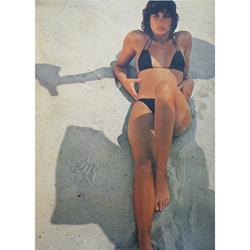 Poster mit Motiv "Frau im Vespaschatten"