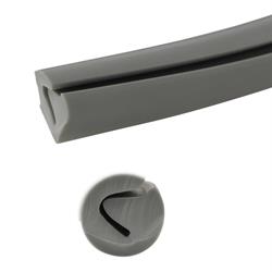 Gummi MEC EUR, Beinschild, vorne, 19950062 - 15050062 für Lambretta 125 LI/LIS/150 LI/LIS/SX/175 TV/200 TV/SX