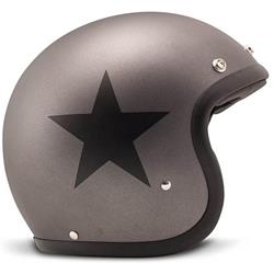 Helm DMD Vintage Star Grey, grau, Gr. XS, 54cm Jethelm