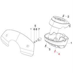Schraube Lenkerverkleidung M6x40 mm, Torx, PIAGGIO für Vespa LXV 125ccm