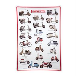 Poster mit Motiv "Lambretta Modelle" Motorroller