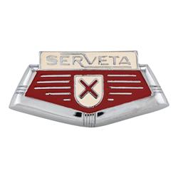 Emblem "SERVETA" Kaskade für Lambretta Serveta 125 Lince/Special/150 Lince/ Special/ 200 Jet/ Lince