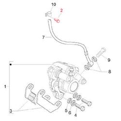 Schraube Bremsleitung M10x18 mm, PIAGGIO für Vespa LXV/GTV/GT 60 50-250ccm