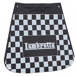 Spritzlappen "MOD" mit "Lambretta" Schriftzug schwarz/weiß kariert