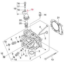 Schraube Thermostatdeckel M5x20 mm, Torx, PIAGGIO für Vespa GTS/GTS Super/GTV/GT 60/GT L 125-300ccm 4T LC