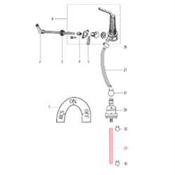 Benzinschlauch LML, Vergaserseite für LML Star 125-200 4T/Star Deluxe 125-150 4S/Speedy