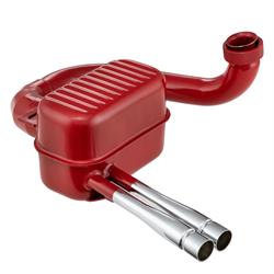 Auspuff, Stahl rot für Vespa 150 GS VS2-5T
